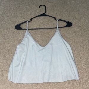 Gray Crop Top